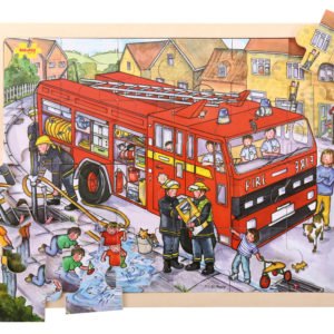 Puzzle en bois Pompiers 24 pièces