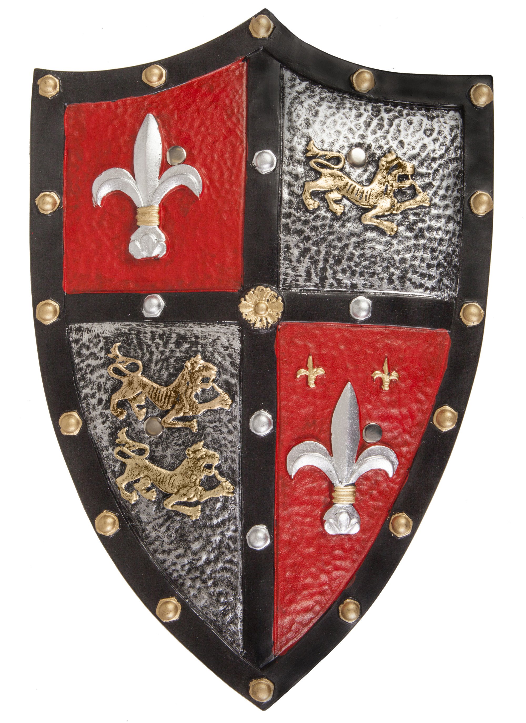 bouclier chevalier rouge