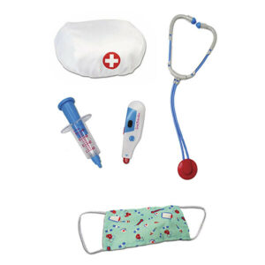 Déguisement vert Docteur/accessoires