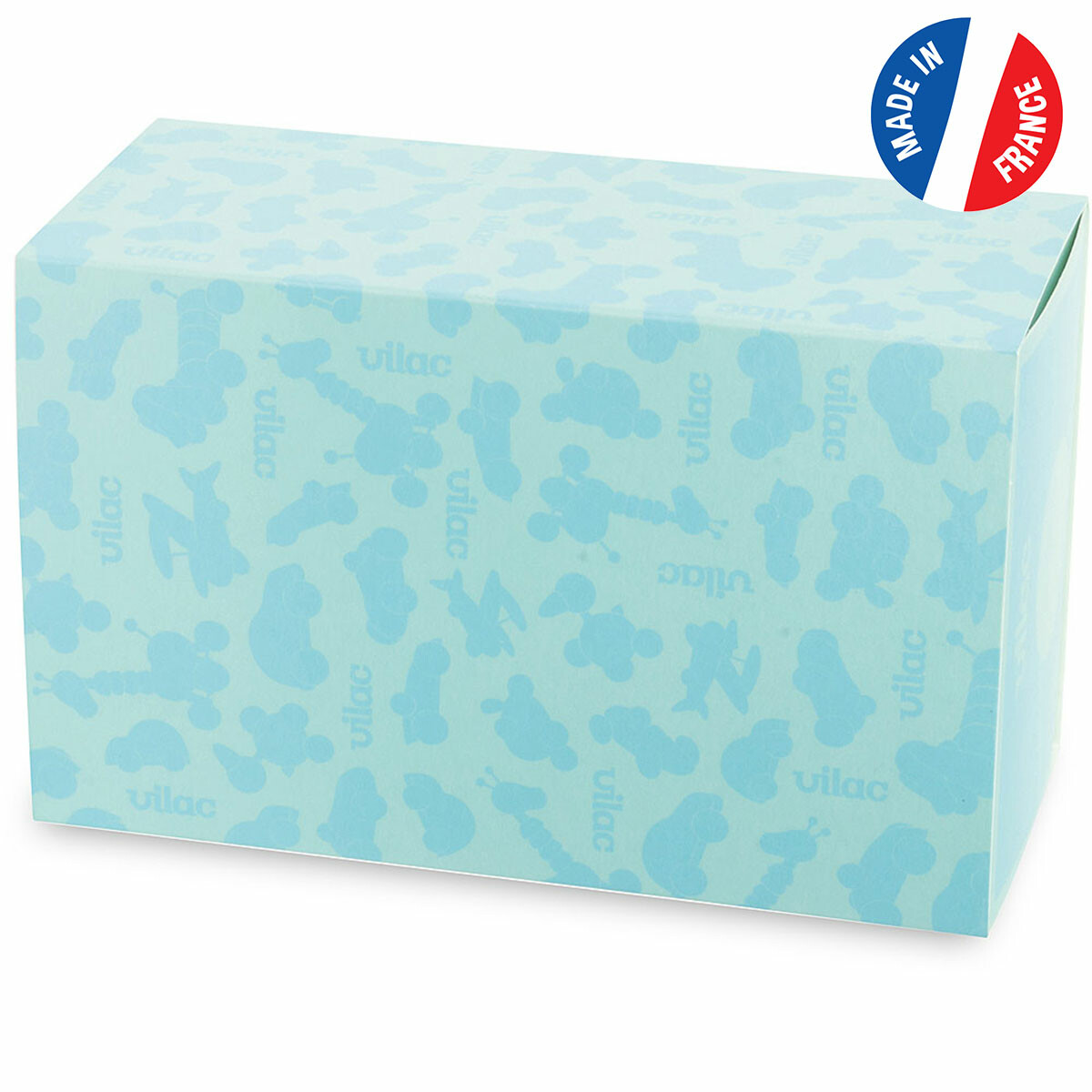 Un jouet en bois massif, tourné laqué, Made in France.