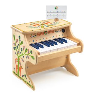 Piano électronique en bois