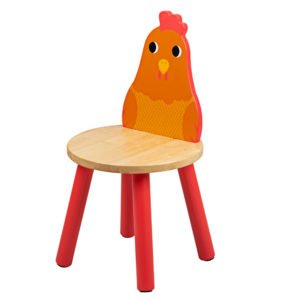 Chaise animal poule en bois