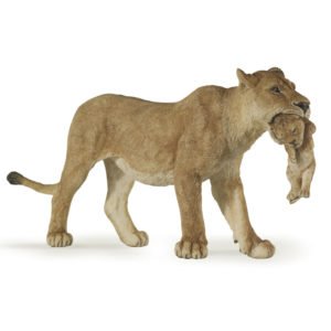Figurine Lionne avec son lionceau