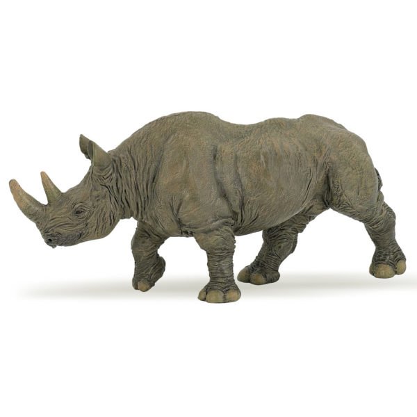 Avec la figurine Rhinocéros, découvrez la vie sauvage comme si vous y étiez ! Les animaux viennent à votre rencontre et se laissent apprivoiser.