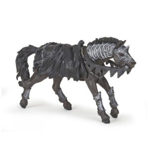 Figurine Cheval noir fantastique