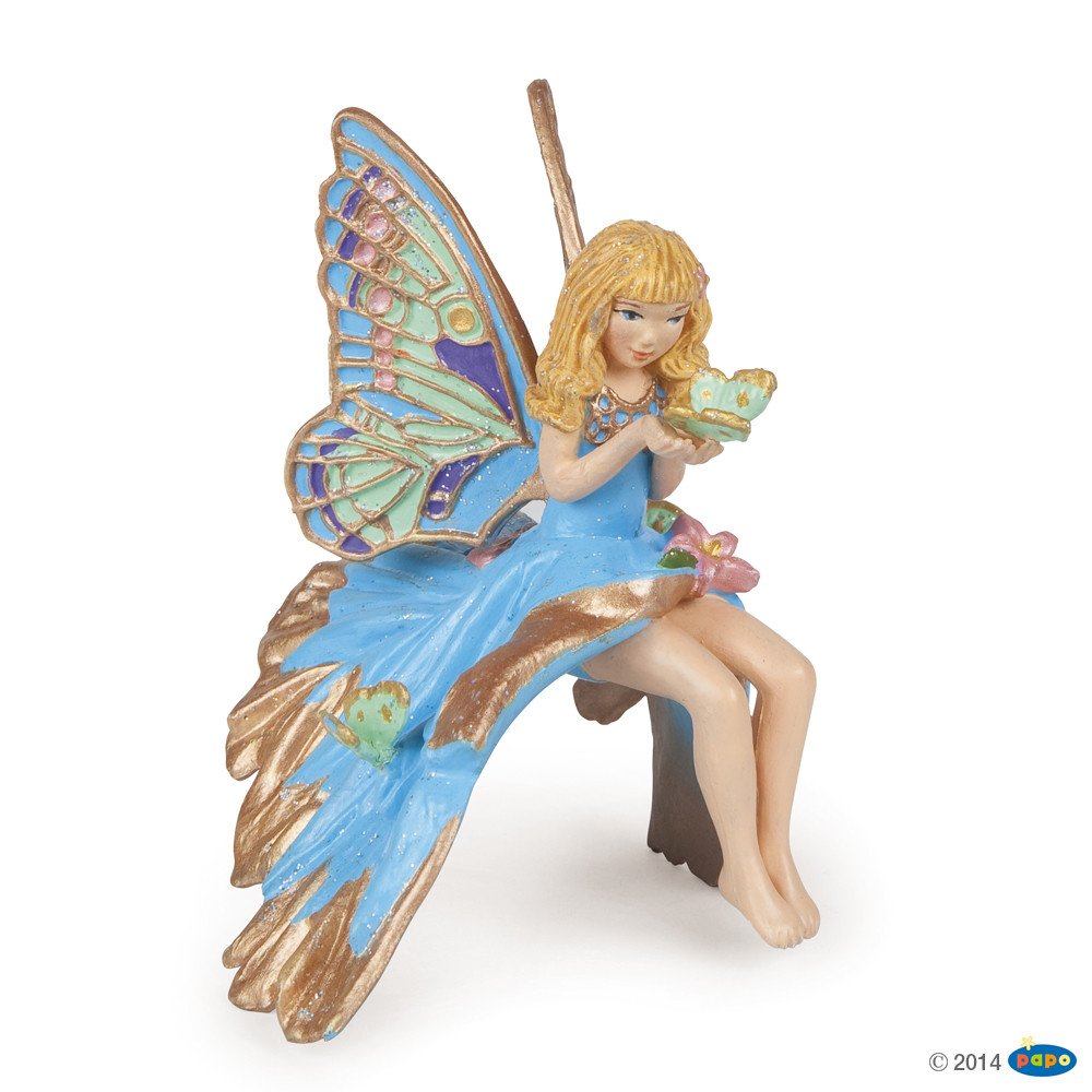 Figurine Enfant elfe bleue personnage miniature pour enfant