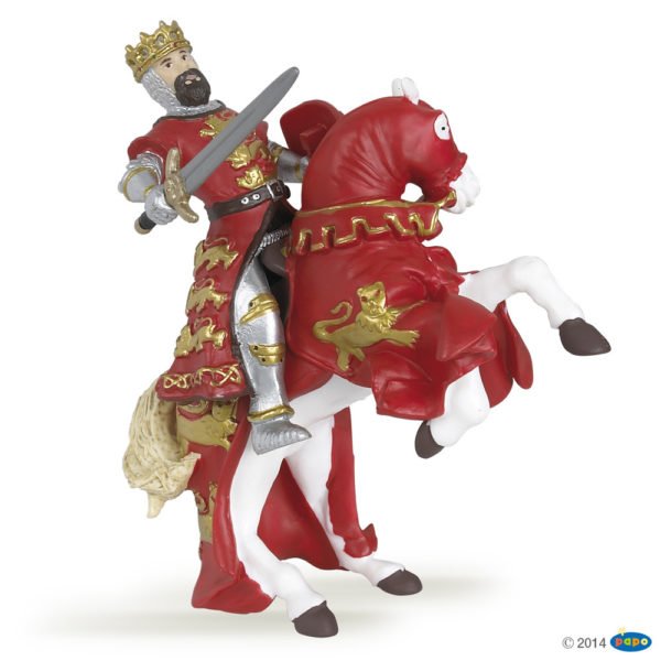 Les figurines Roi Richard et son cheval vous entraînent au temps des châteaux forts et des chevaliers.