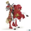 Figurines Chevaliers, Roi Richard rouge et son cheval, Papo, Bidiboule
