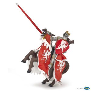 Figurine Cheval au dragon rouge