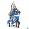 Les figurines Roi au au dragon bleu et son cheval vous entraînent au temps des châteaux forts et des chevaliers.
