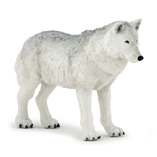 La figurine Figurine Loup polaire fait partie des animaux de la forêt que que les petits et les grands auront plaisir à animer.