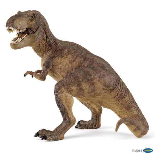 La figurine Dinosaure T-rex de couleur marron vous permet d'aller à la rencontre du monde fascinant des dinosaures.