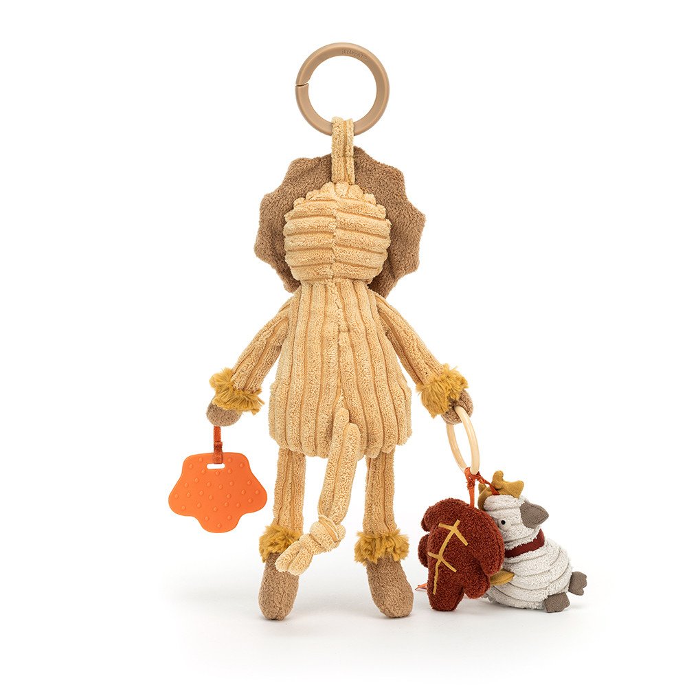 Jouet d'activités Cordy le Lion Un animal aussi mignon que joueur et qui fera du jouet d'activités Cordy un très beau cadeau de naissance à la fois ludique et éducatif !