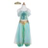 Robe de la princesse Jasmine de couleur turquoise