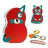boite du jeu magnétique InZeBox Animo côté rouge avec des accessoires pour faire un chat