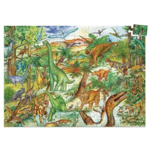 Puzzle dinosaures 100 pièces avec livret