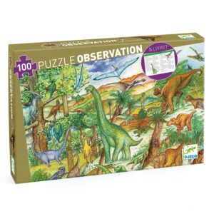 Puzzle dinosaures 100 pièces avec livret