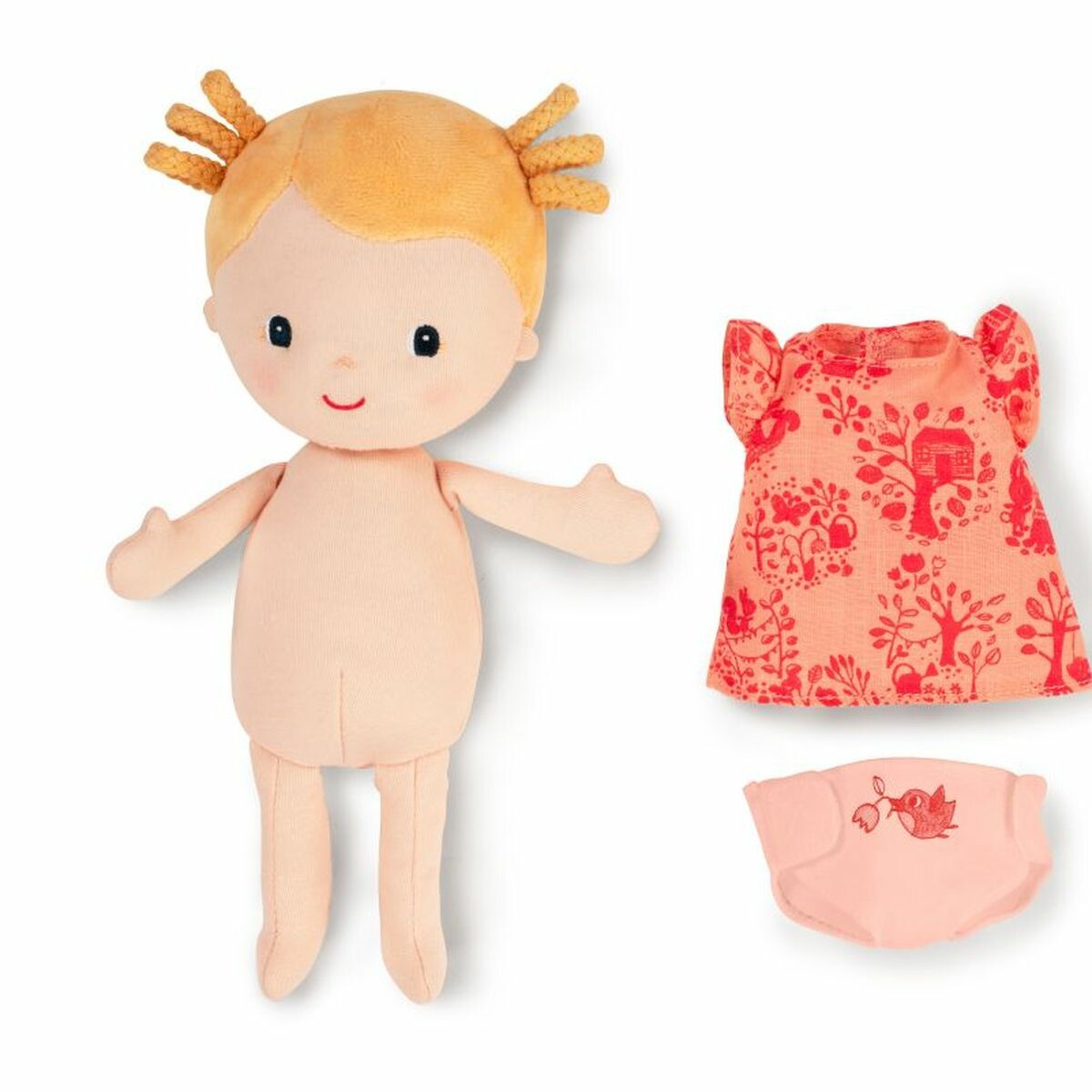 Poupée-Léna-et-son-kit Pouépe Léna et son kit : votre tout-petit va pouvoir la dorloter