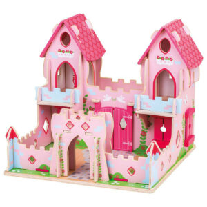 Château de princesse en bois rose