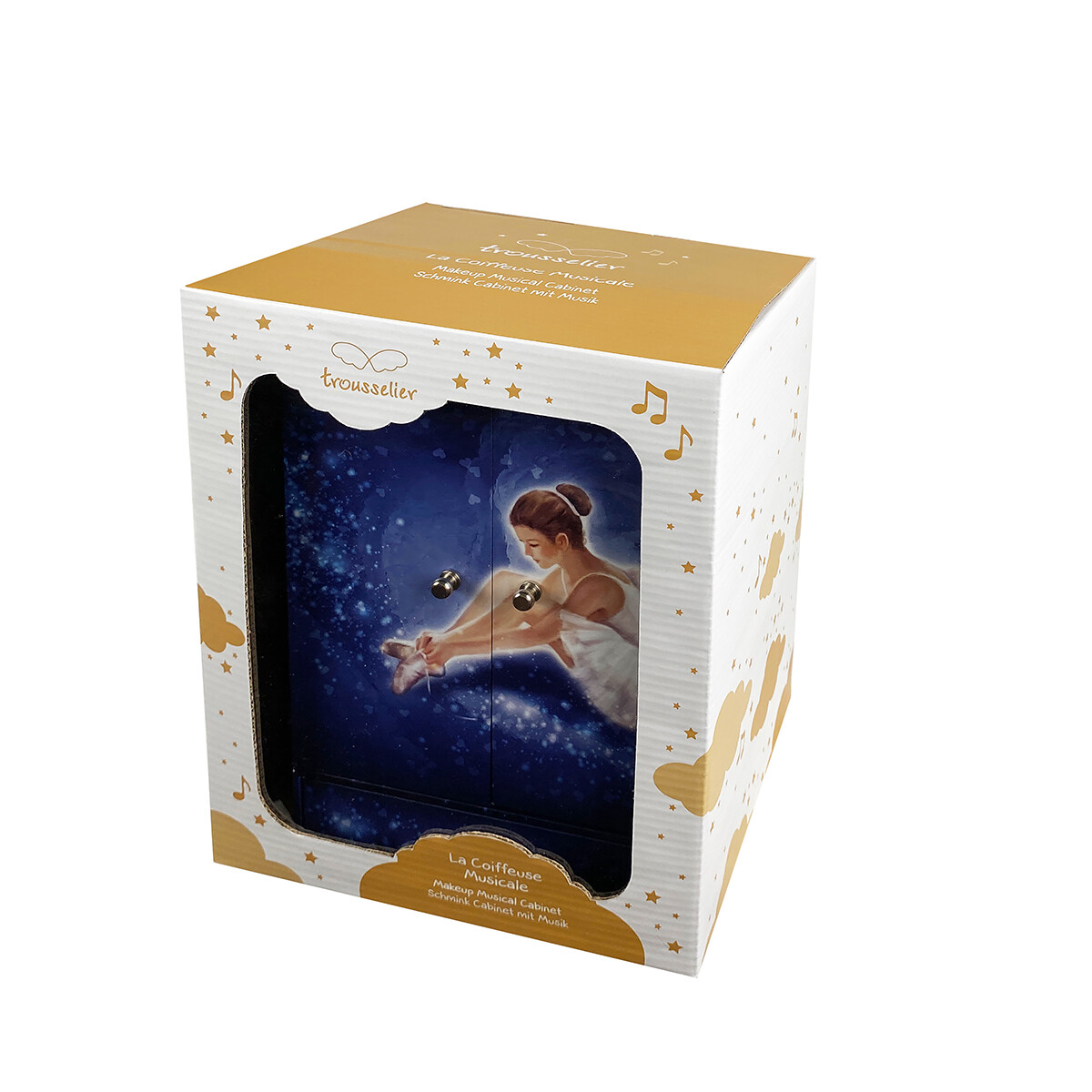 Des crochets pour mettre les colliers. Des supports pour les bagues, des tiroirs pour les bracelets et les pinces à cheveux !