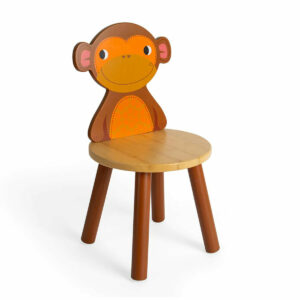 Chaise animal singe en bois