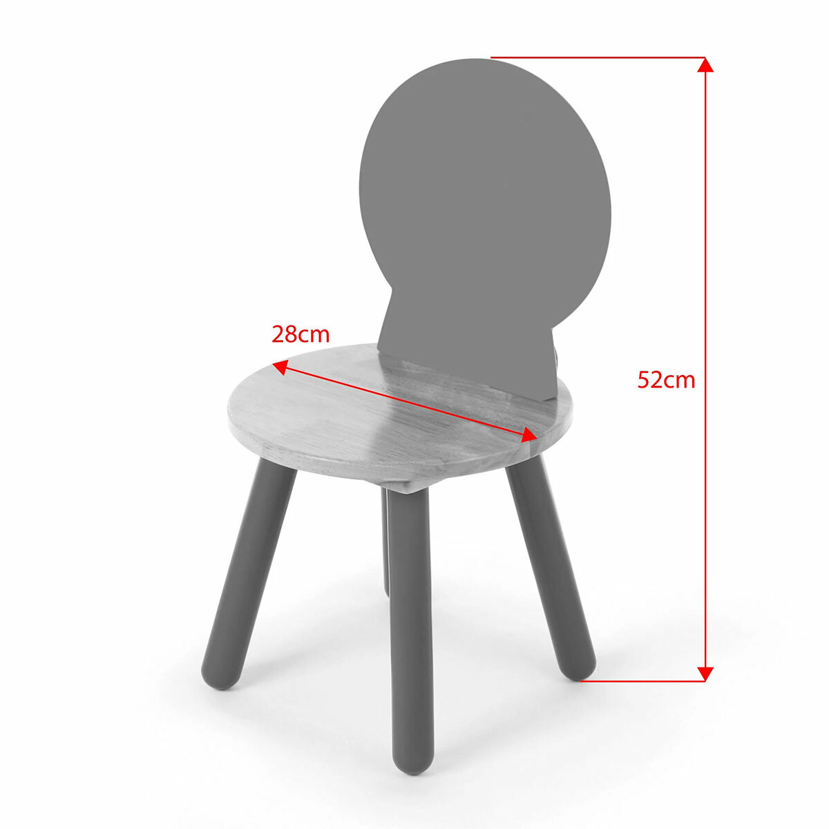 Chaise-animal-bois Une assise de travail idéale pour être confortablement installé et faire de beaux dessins pour toute la famille et les amis.