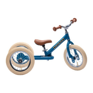 Tricycle transformable en vélo draisienne bleu