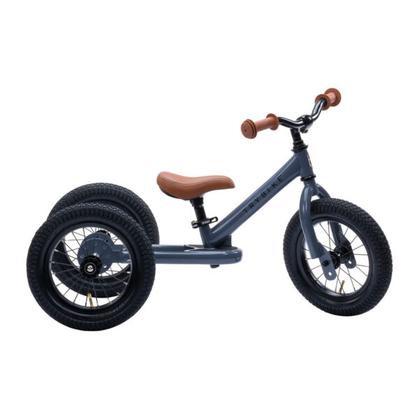 Facile à manier pour les enfants. Il est (très) évolutif, solide, très beau... ce tricycle transformable gris est idéal pour apprendre l'équilibre et passer directement au vélo ! Des années de fun et d'apprentissage en vue !