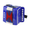 Un très bel accordéon bleu, blanc et rouge pour initier votre enfant aux plaisirs de la musique.