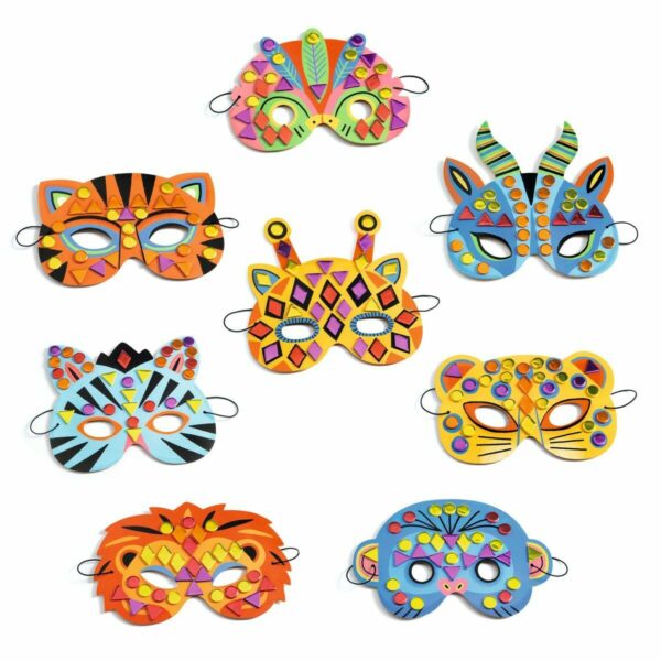8 masques jungle dès 4 ans pour animer un gouter d'anniversaire par exemple