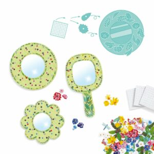 Kit 3 Miroirs à décorer touche florale