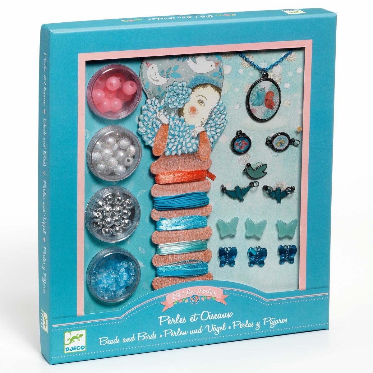 Pour créer de jolis bijoux colorés avec de beaux oiseaux et papillons en combinant les perles et rubans avec les petits accessoires de son choix
