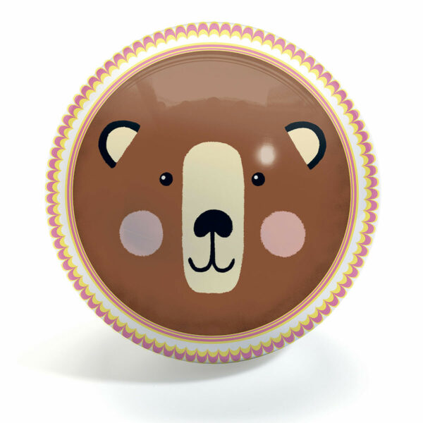 Ce ballon ours et renard est illustré d'une tête d'ours sur une face et d'une tête de renard sur l'autre face. C'est un première ballon idéal pour un jeune enfant.