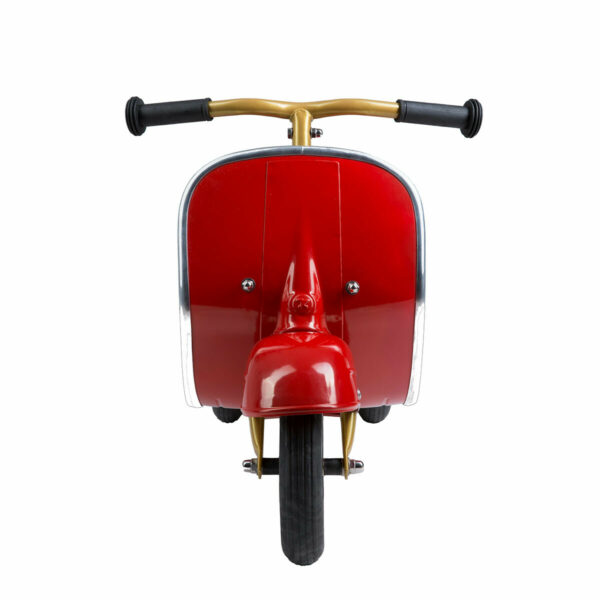 D'une grande stabilité (ce vélo a 3 roues) et d'une sécurité absolue, le scooter vespa en métal rouge est parfait pour les enfants dès 1 an.