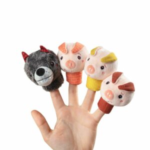 4 Marionnettes à doigts Petits Cochons