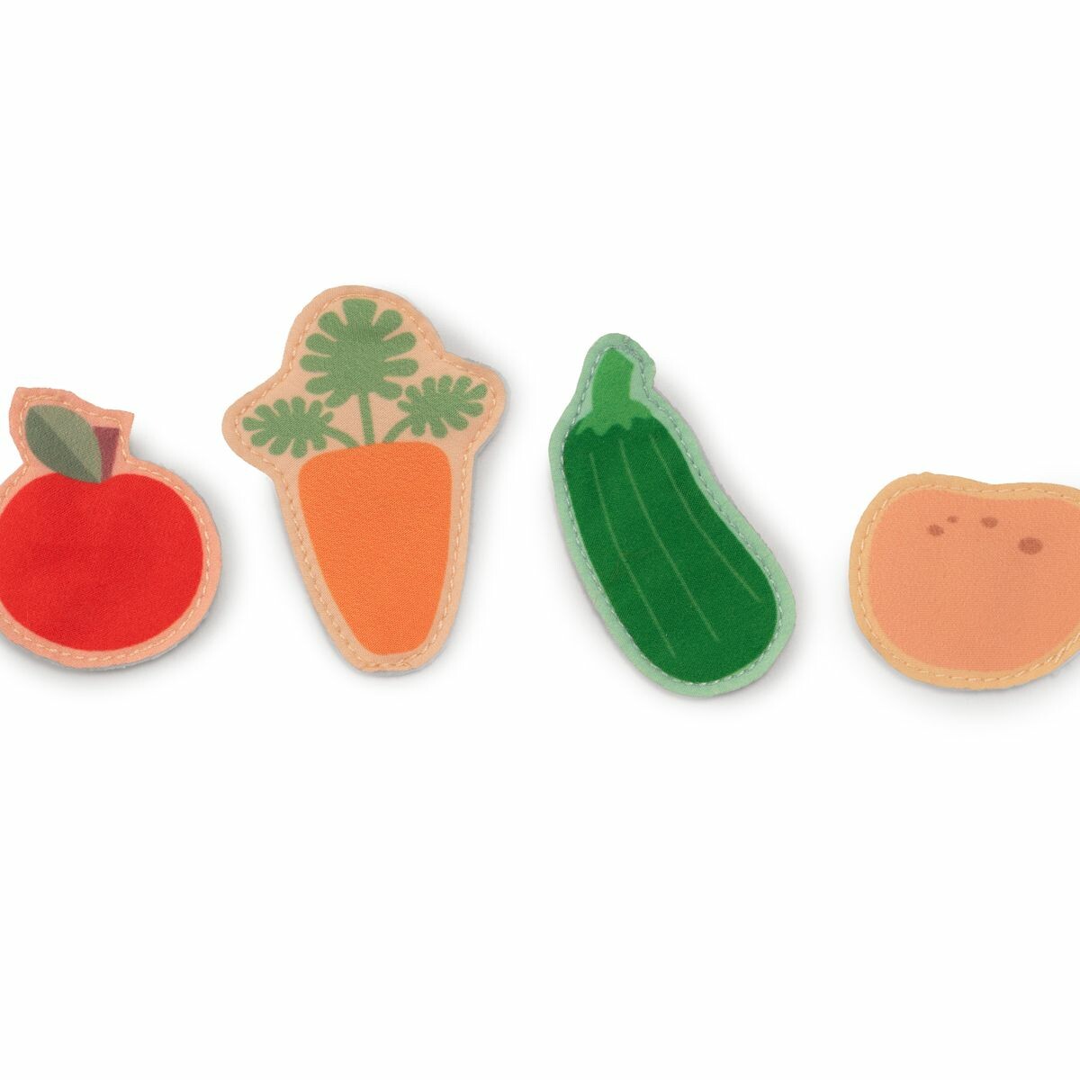 C'est avec bonheur qu'ils participeront à l'histoire grâce aux éléments détachables tels que les fruits et les légumes.