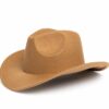 Déguisement chapeau brun de cow-boy pour les enfants de 5/6 ans