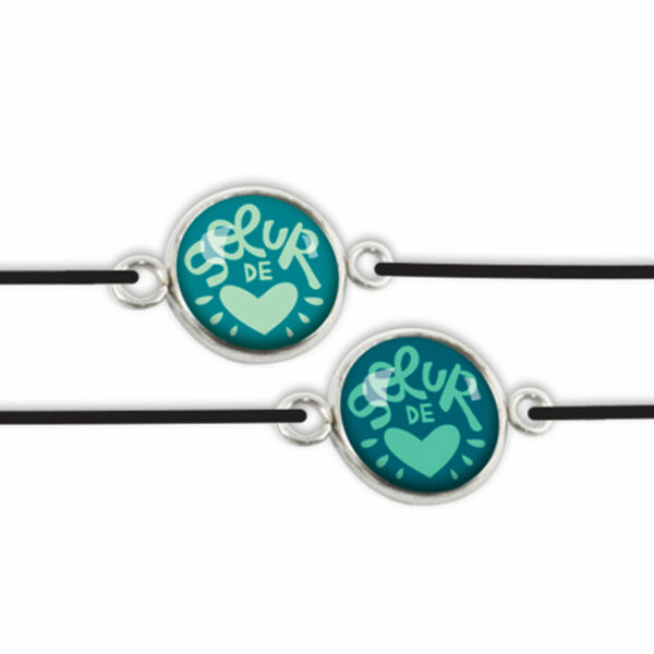 Ce duo de bracelets inséparables Sœur de Cœur est le plus beau gage d'amitié que l'on peut faire !