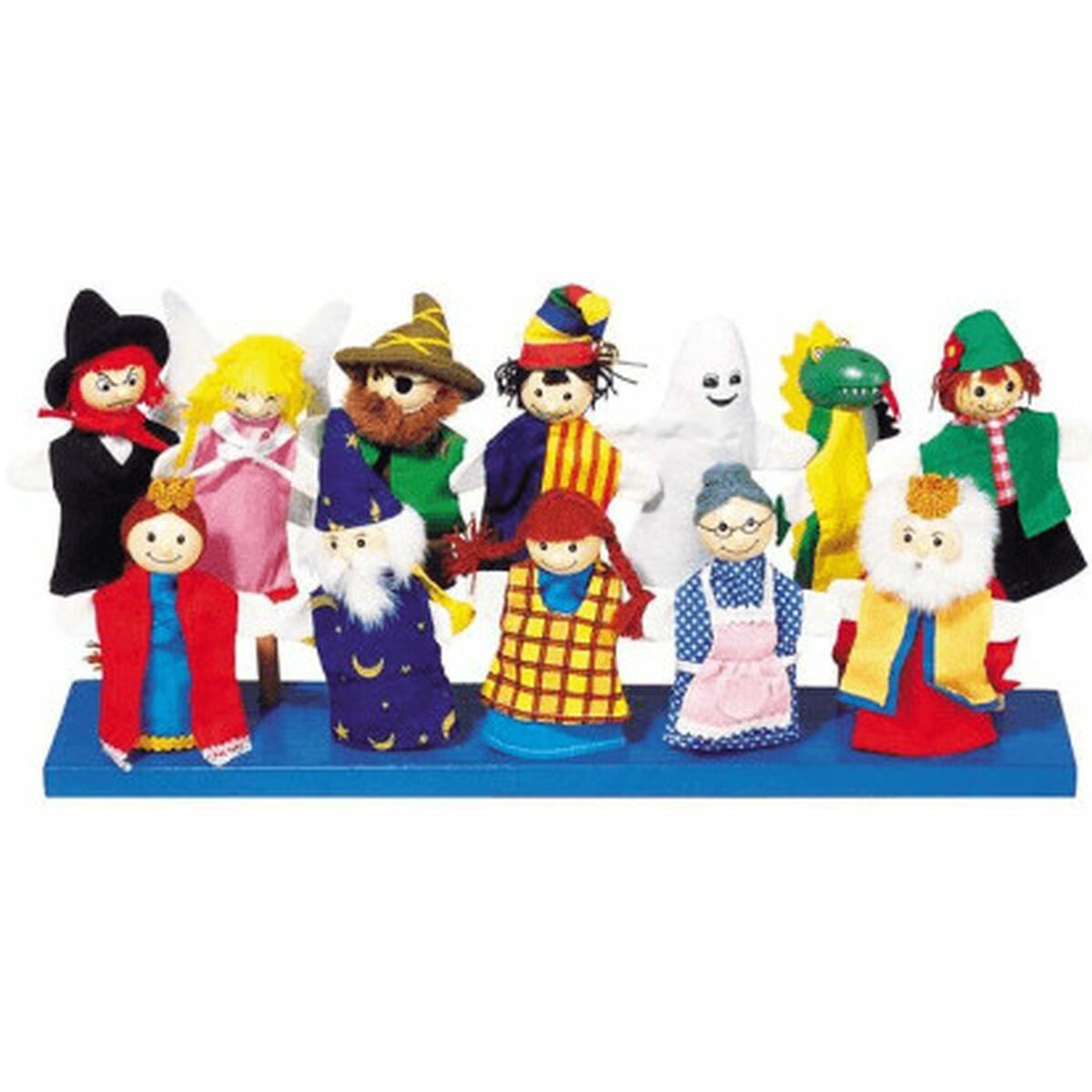 Pack de 12 marionnettes en Bois - Le Monde de La Marionnette