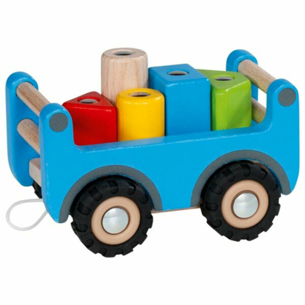 Un camion grue maniable et coloré qui fera un très beau cadeau d'anniversaire ou cadeau de Noêl.
