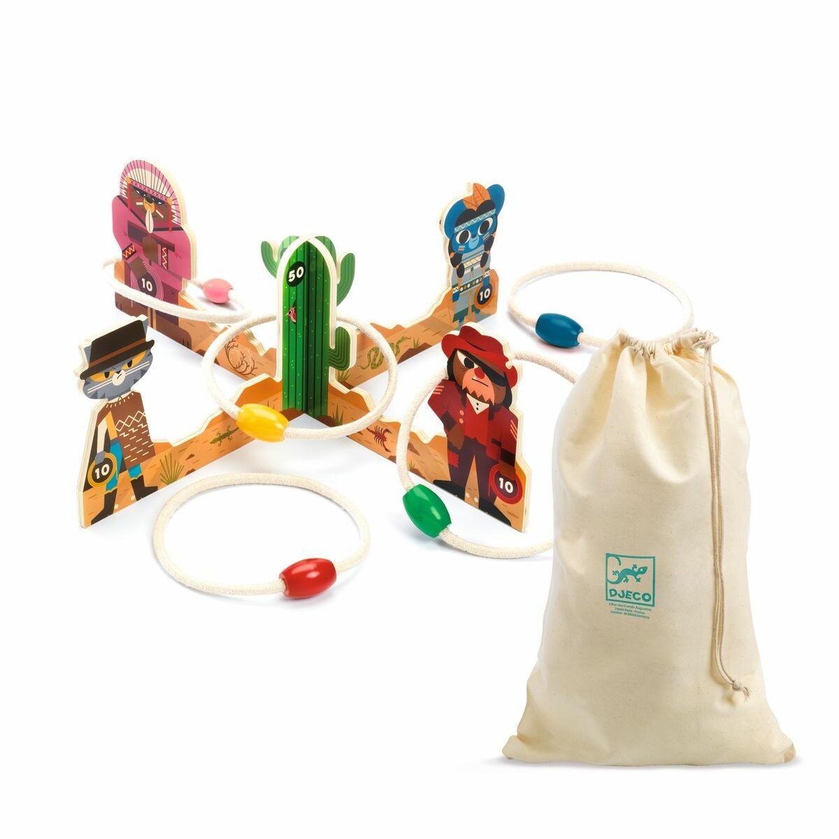 Lasso. Dès 4a ns Pratique : le jeu est facile à ranger et se transporte dans son sac