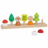 Ce jeu Empilable Forêt en bois est un jouet d'éveil en bois pour les enfants à partir de 2 ans.
