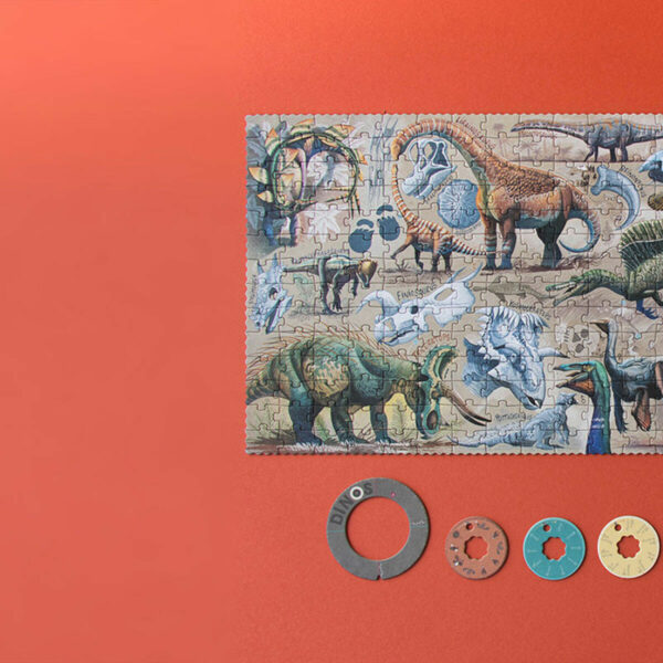 Grâce aux roues en carton fournies avec le puzzle, vous pourrez découvrir les spécificités de chaque espèce