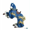 La figurine Cheval du Roi Richard bleu vous entraîne au temps des châteaux forts et des chevaliers.