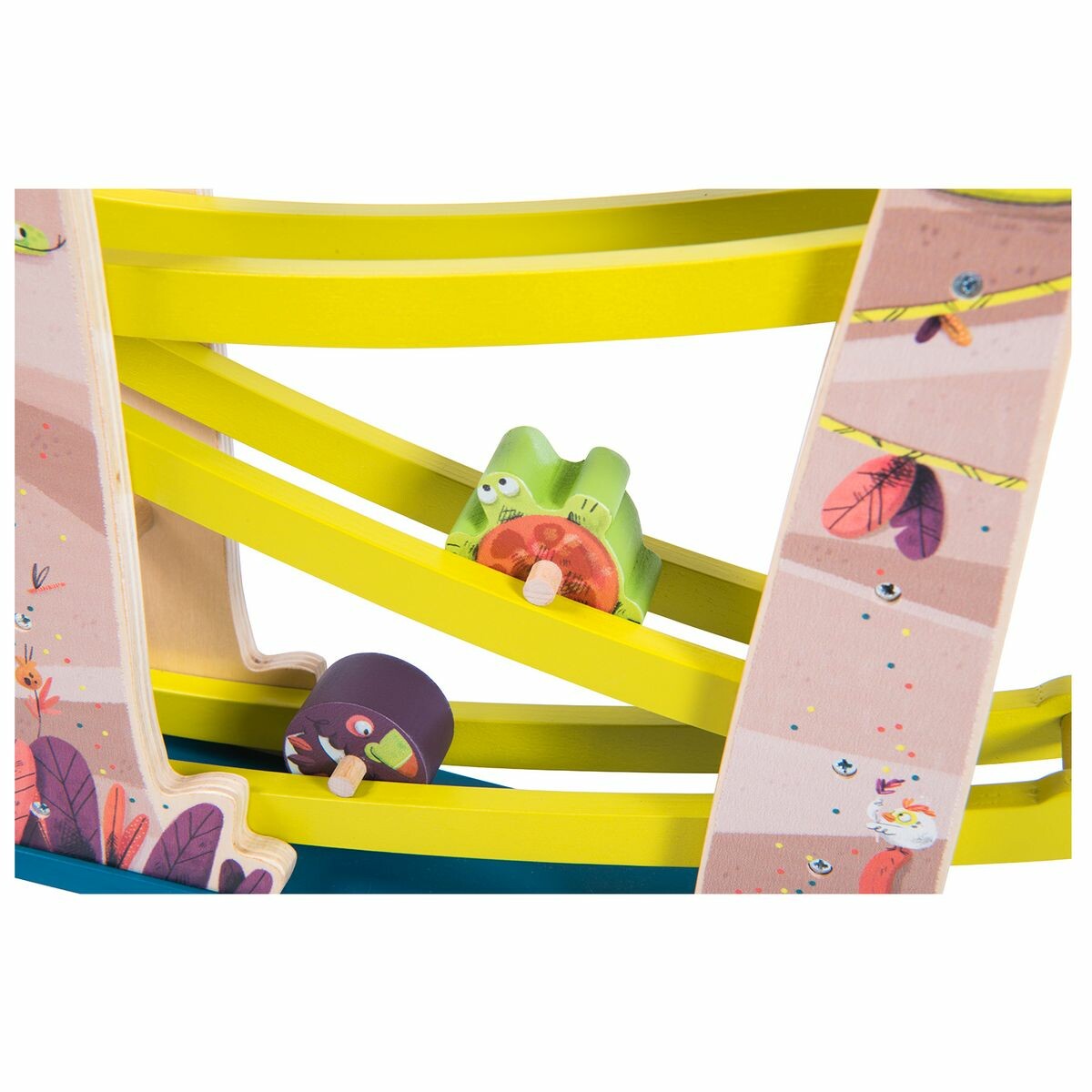 Cascade toupies en bois