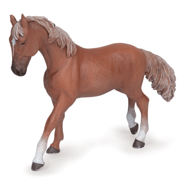 La figurine Jument Pur-Sang Anglaise vous fait découvrir le monde de l'équitation.