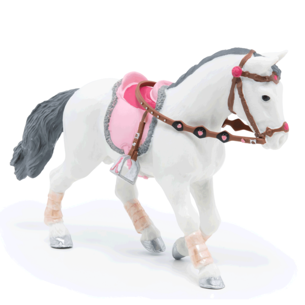 La figurine Poney de promenade vous fait découvrir le monde de l'équitation.
