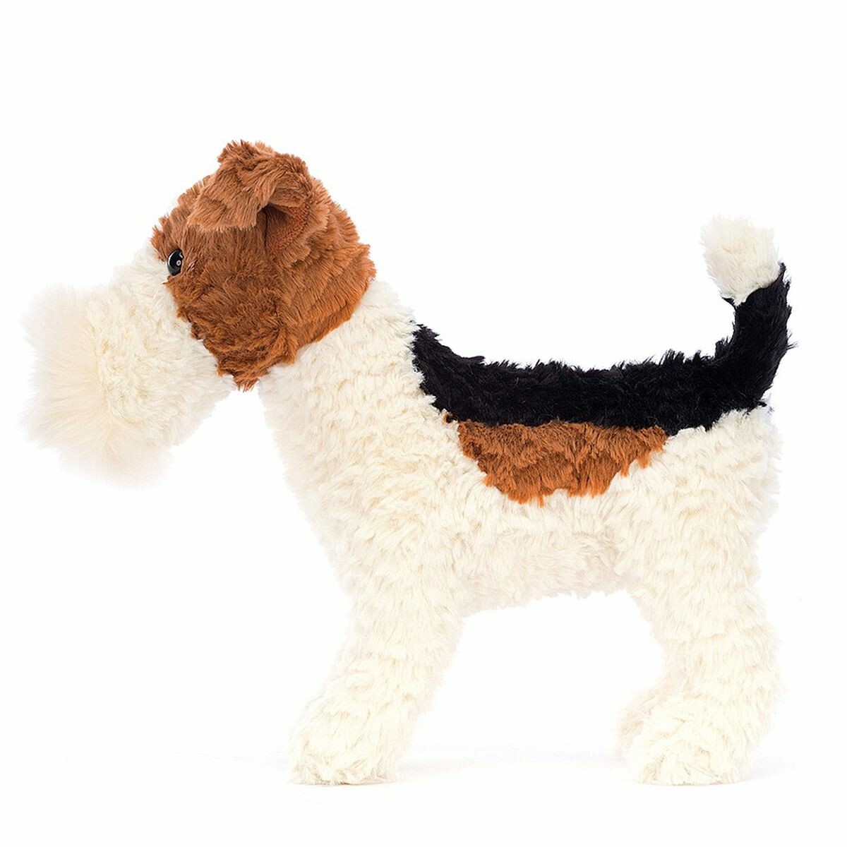 Peluche-Chien-Fox-Terrier elle est conçue pour éveiller l'imagination et offrir du réconfort aux enfants