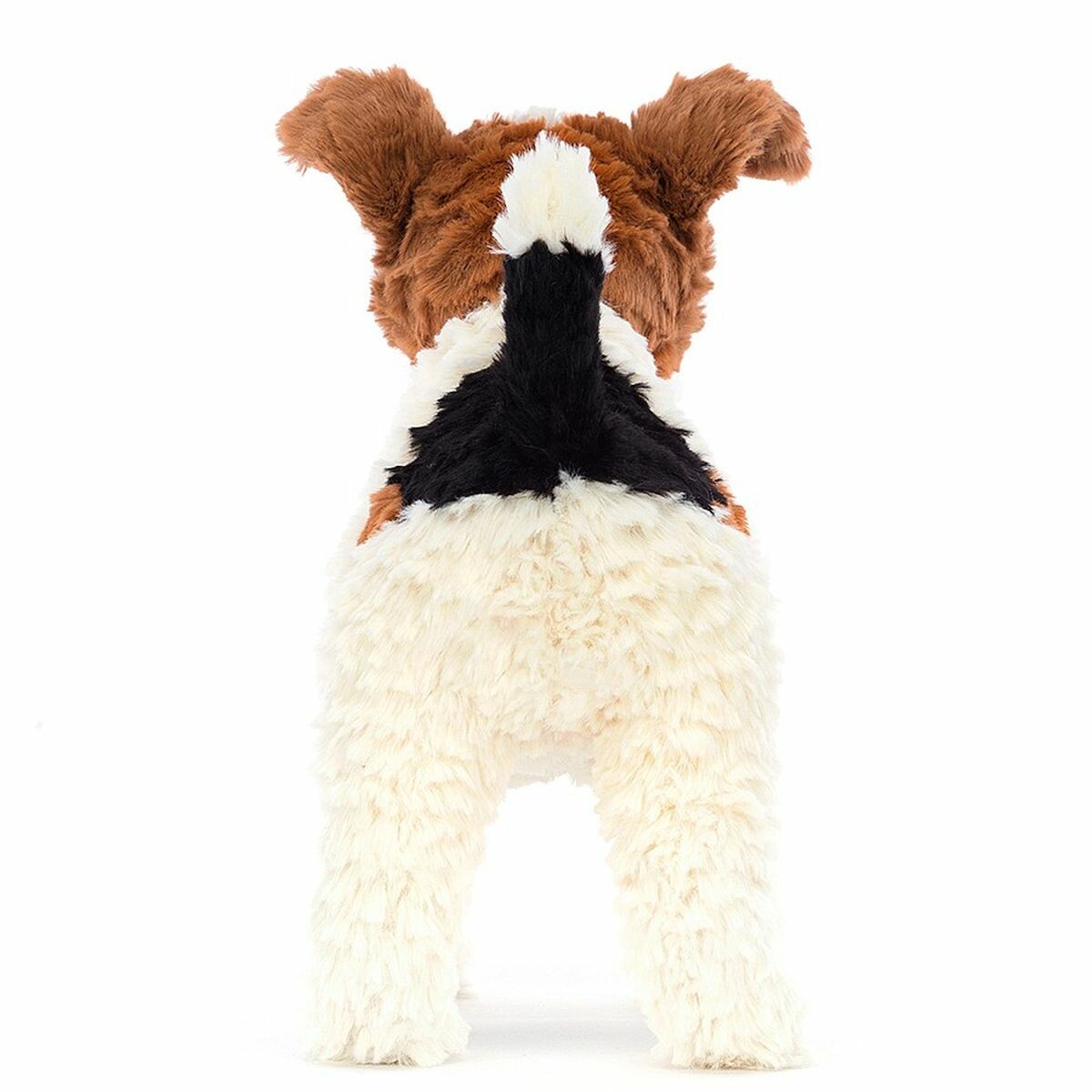 Peluche-Chien-Fox-Terrier Cette peluche est conçue avec soin pour offrir une douceur et une sécurité optimales aux tout-petits