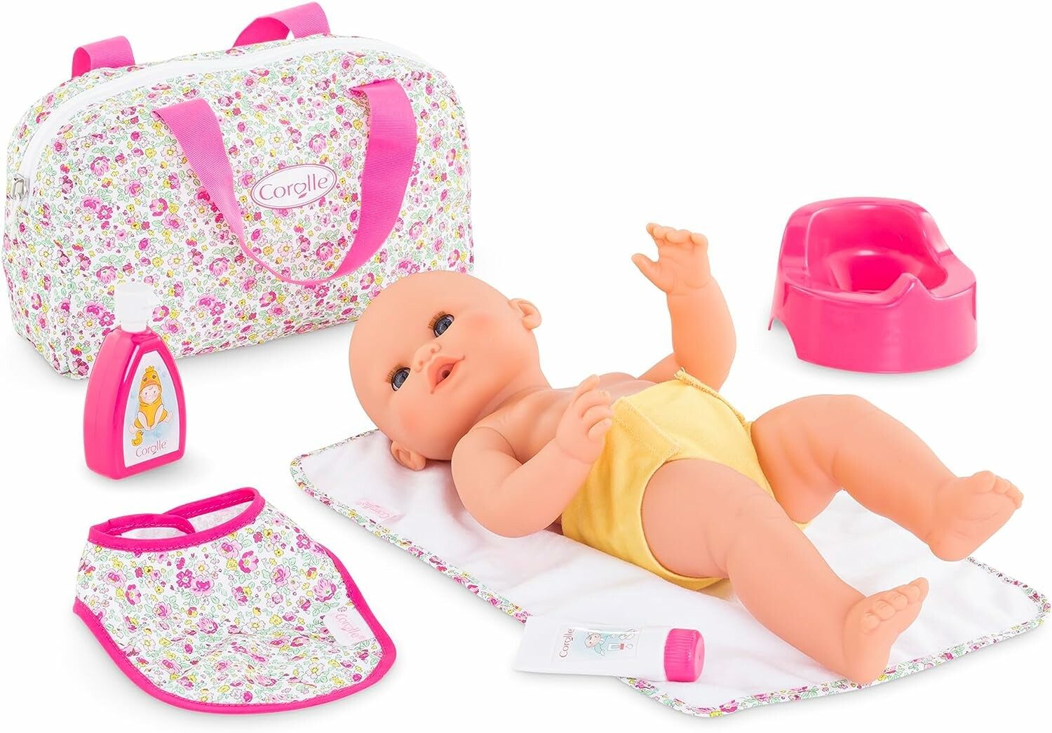 Sac à langer + 7 accessoires poupon 36cm